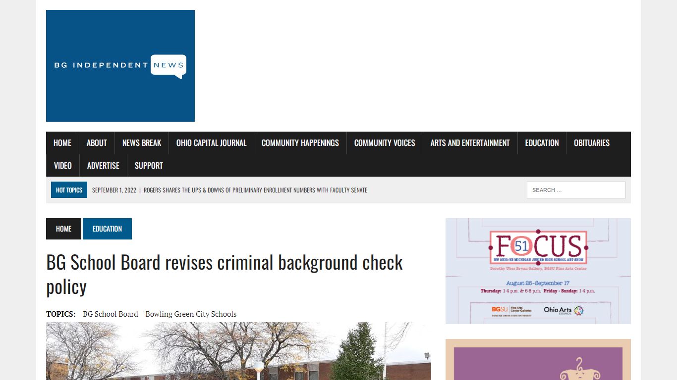 BG School Board revises criminal background check policy